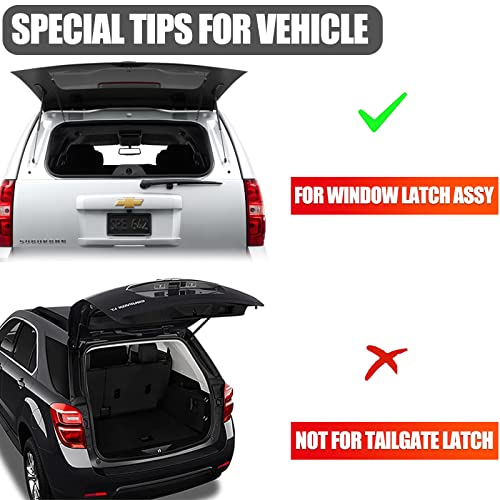 Unikpas Liftgate Window Latch Assembly Compatible for 2007-14 Chevrolet Suburban 1500 2500 Tahoe | 2007-14 Cadillac Escalade | 2007-14 GMC Yukon Replace Rear Tailgate Glass Window Latch Lock Actuator - Image 2