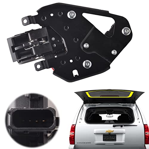 Unikpas Liftgate Window Latch Assembly Compatible for 2007-14 Chevrolet Suburban 1500 2500 Tahoe | 2007-14 Cadillac Escalade | 2007-14 GMC Yukon Replace Rear Tailgate Glass Window Latch Lock Actuator - Image 1