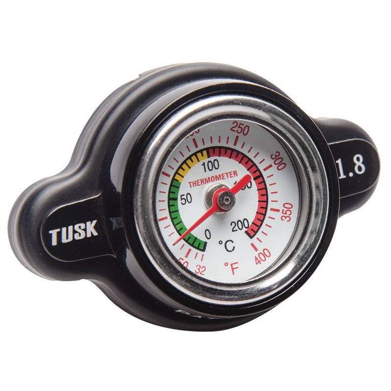 Tusk High Pressure Radiator Cap with Temperature Gauge 18 Bar Compatible with Honda CRF450R 20022025CRF250R 20042025 Compatible with Yamaha YZ450F 20032005YZ250 19822025