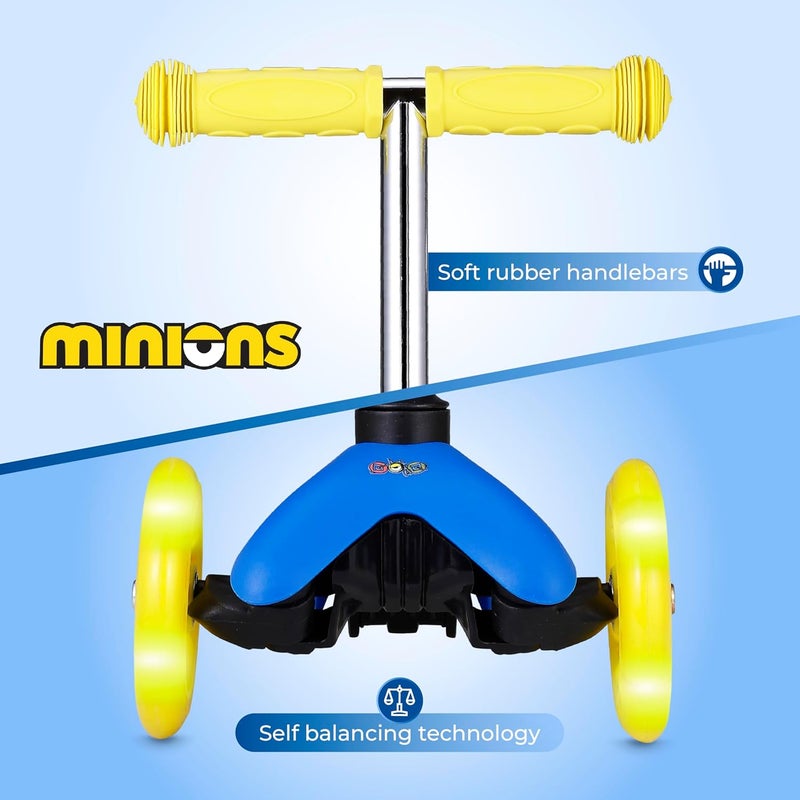 VOYAGER Self Balancing Kick Scooter with Light Up Wheels, Extra Wide Deck, 3 Wheel Platform, Foot Activated Brake, 75 lbs Limit, Kids & Toddlers Girls or Boys, for Ages 3 and Up - Image 4
