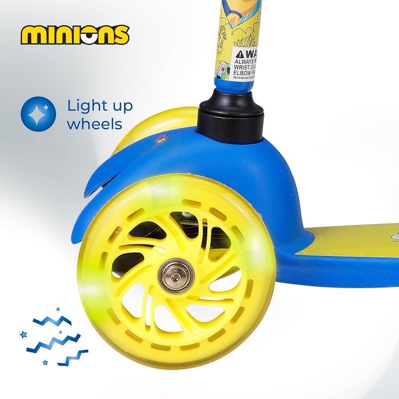VOYAGER Self Balancing Kick Scooter with Light Up Wheels, Extra Wide Deck, 3 Wheel Platform, Foot Activated Brake, 75 lbs Limit, Kids & Toddlers Girls or Boys, for Ages 3 and Up - Image 3