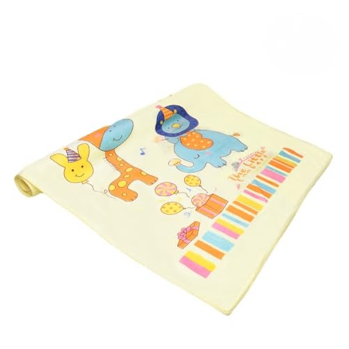 THE LITTLE LOOKERS Towel for Newborn/Baby/Kids| Super Soft Baby Bath Towel Set for Infants/Bathing Accessories-Lemon, Small (46x84cm) - Image 1