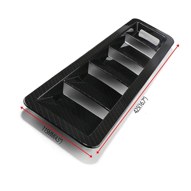 WENJTP Auto Hoods Vents Bonnet Cover Hood Scoop For Cars Louvers Vent Cover HTRACING (Carbon Fiber) - Image 2