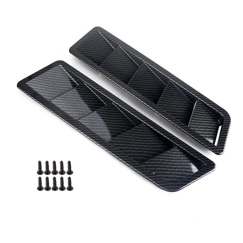 WENJTP Auto Hoods Vents Bonnet Cover Hood Scoop For Cars Louvers Vent Cover HTRACING (Carbon Fiber) - Image 1