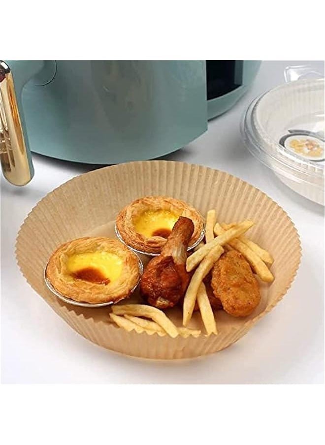 HOOKOR Air Fryer Paper Liners, 100PCS Non-stick Disposable Parchment Sheets for Baking, Food Grade Liner for Baking Roasting Microwave,8inch (Round)  - Image 4