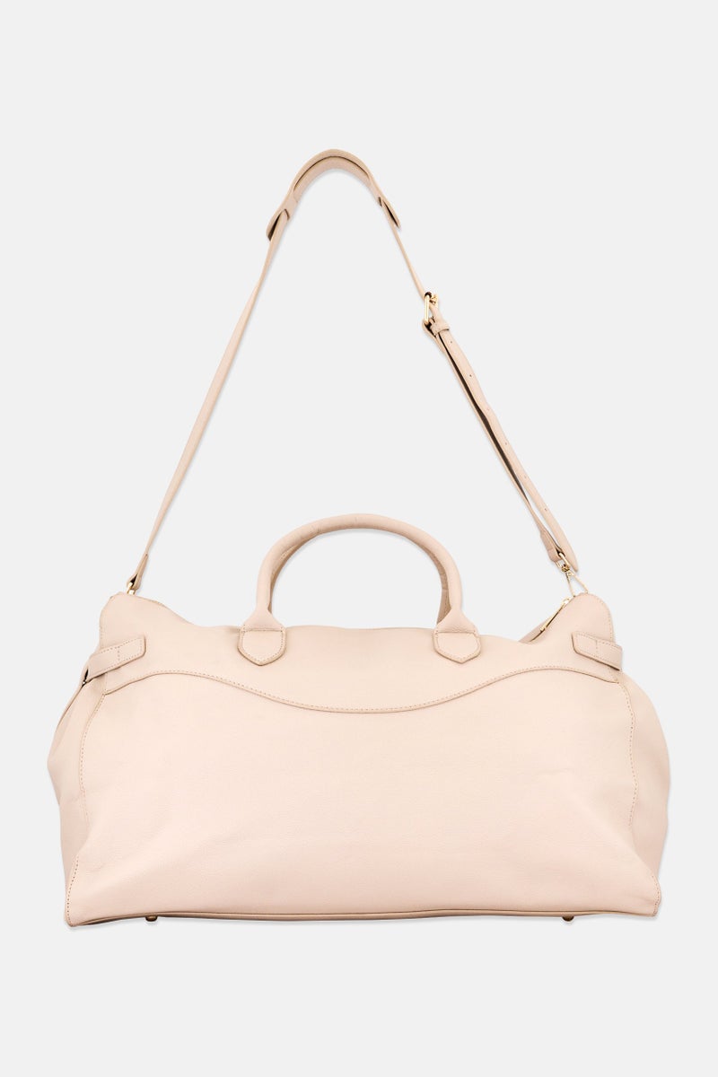 Cavalli Class Women Hardware Logo Handbag, Taupe - Image 3