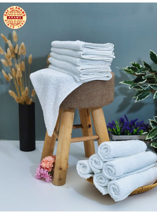 SAF by ARAMS 12-Piece White Cotton Gym Towel Set - 30 X 100  CM, 400 Gsm, Ultra-Absorbent & Durable  - Image 3