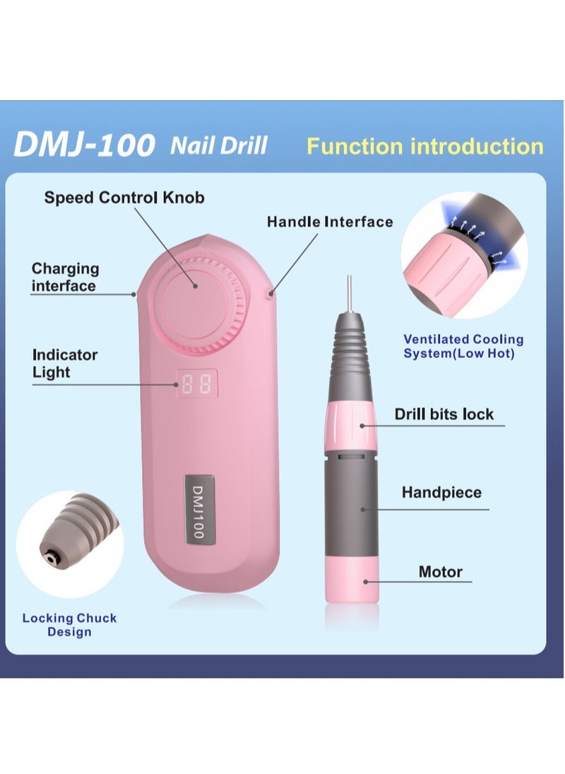 ماركة غير محددة DMJ-100 آلة طحن وتلميع الأظافر بشحن هادئ  - Image 3