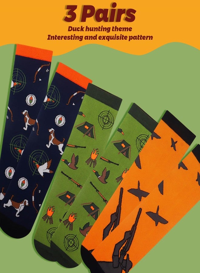 Jeasona Duck Hunting Gifts for Men Duck Hunting Socks Accessories for Men Funny Birthday Gifts Hunt Mallard Gear - Image 4