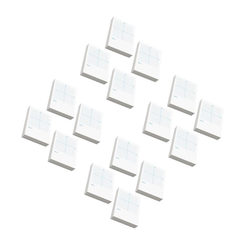 4 Pack Coordinate Notebooks Dual Sided Design Blank and Graphing Sheets for Students - Image 2