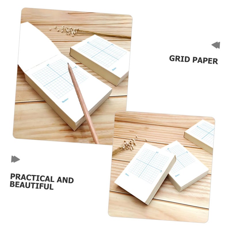 4 Pack Coordinate Notebooks Dual Sided Design Blank and Graphing Sheets for Students - Image 5