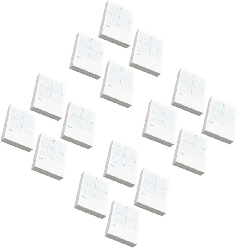 4 Pack Coordinate Notebooks Dual Sided Design Blank and Graphing Sheets for Students - Image 1