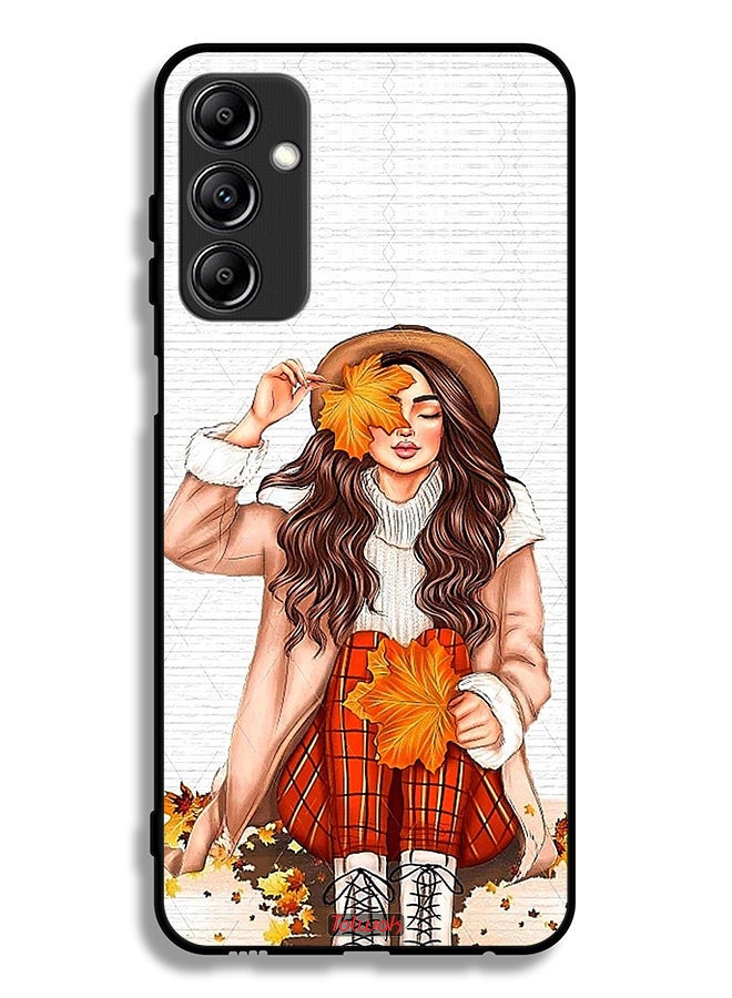 Tolwak Samsung Galaxy A24 4G Protective Case Cover Holding Autumn Leaves Art - Image 1