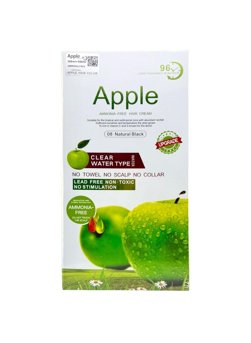 ابل  صبغة شعر خالية من الأمونيا بنكهة التفاح 500 مل + 500 مل 96 ساعة - Image 1