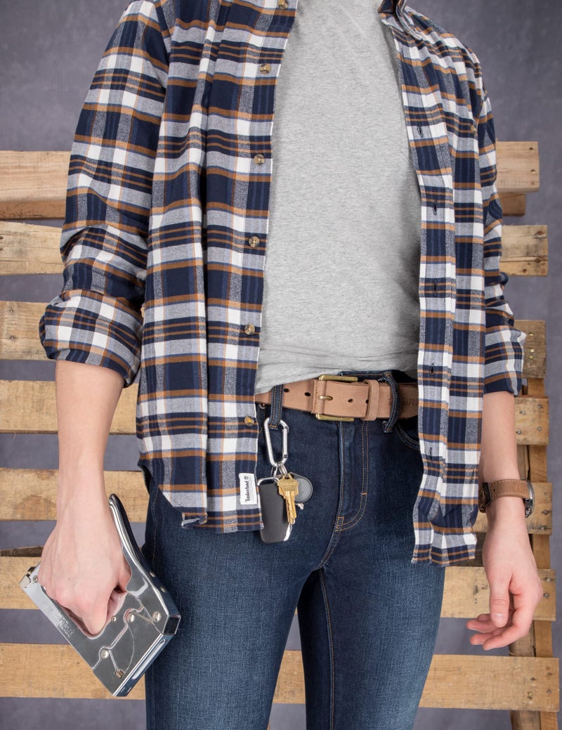 Timberland PRO Men's 40mm Workwear Work Leather Belt, Wheat/Pull Up, 32 - Image 3