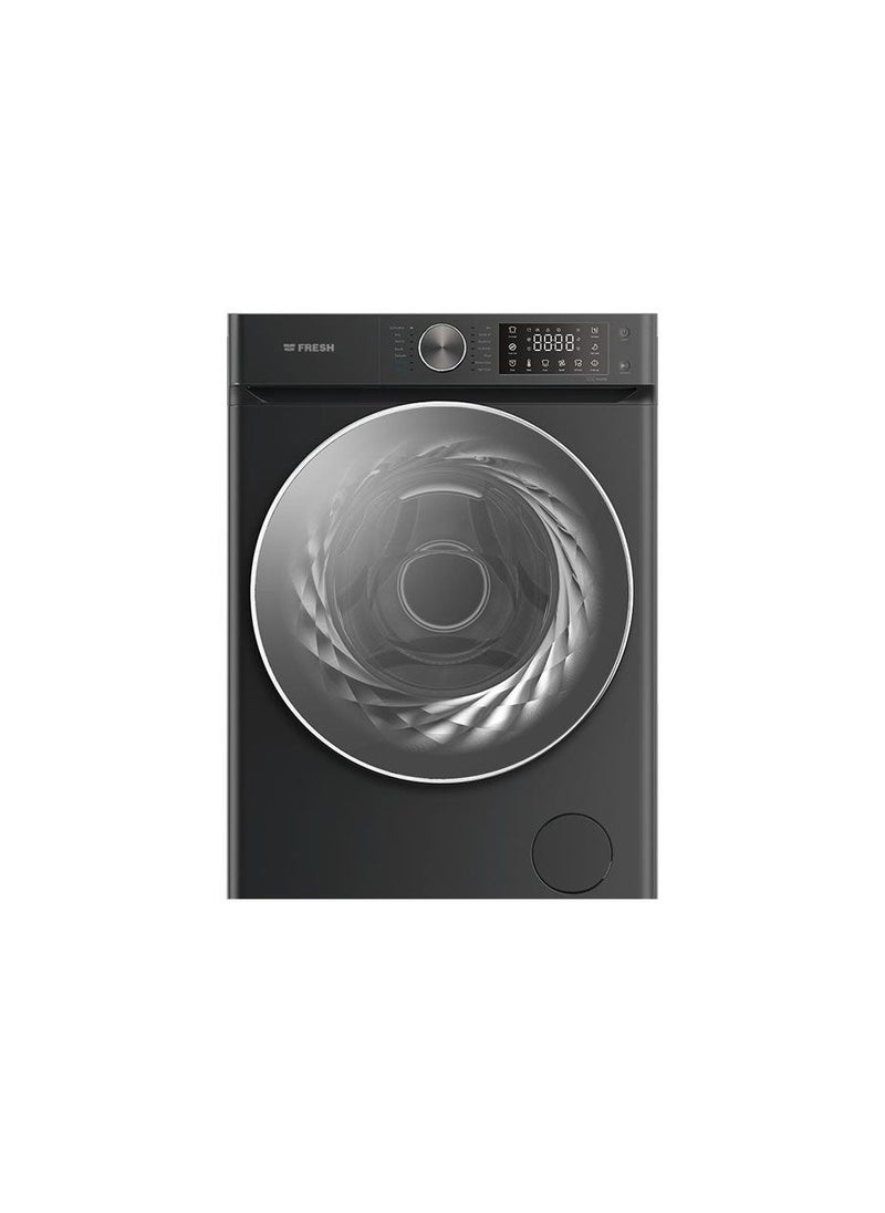 Fresh - Automatic Washing Machine 9KG DD 7 Motion Inverter 1400RPM - Black - 500016434 - Image 1