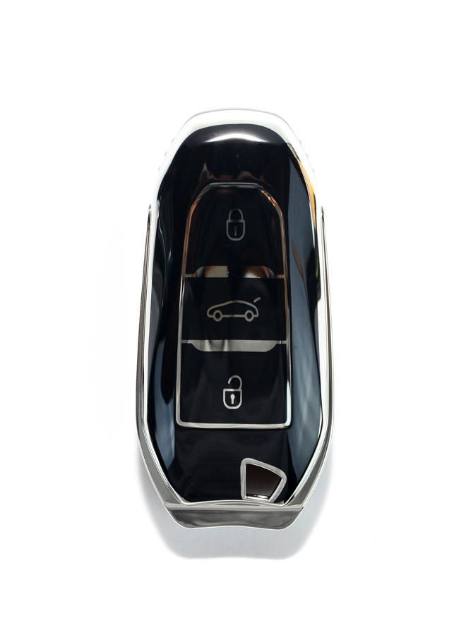 Luxury Car Remote Cover; pegout 508 silver - Image 4