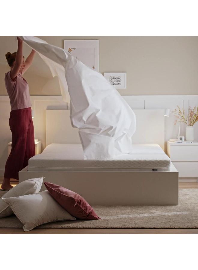 erorex Fitted sheet, white, 140x200 cm - Image 2