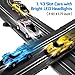 Pafolo Slot Car Race Track Set 19ft Electric Track with LED Lights and 4 Slot Cars 2 Hand Controllers and Racing Game Lap Counters Set Features Loop Turns and Crossover for Boys Age 612 - Image 3