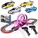 Pafolo Slot Car Race Track Set 19ft Electric Track with LED Lights and 4 Slot Cars 2 Hand Controllers and Racing Game Lap Counters Set Features Loop Turns and Crossover for Boys Age 612 - Image 2