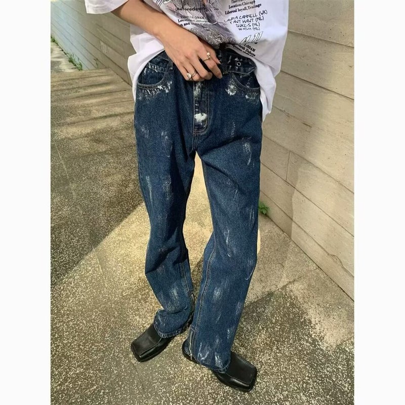 Unisex Casual Daily Denim Jeans - Image 4