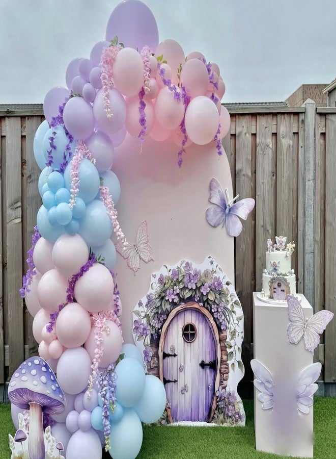 Togvu Pearl Pink Purple Blue Balloon Arch Kit, Pearl Pink Light Purple Blue Latex Balloons Garland, Different Sizes for Wedding Baby Shower Gender Reveal Bar Mitzvah Mermaid Theme Birthday Party - Image 5