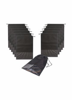 Travel,Ready Non,Woven Fabric Dustproof Shoe Bags with Drawstring Closure