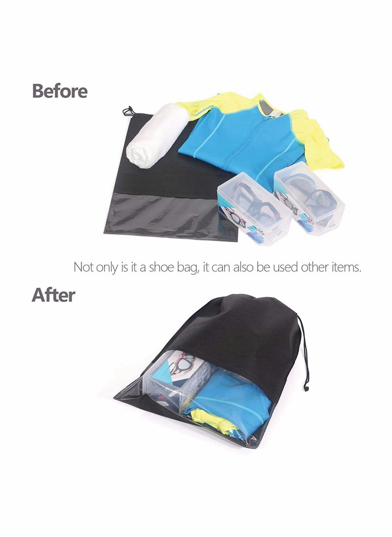 Generic - Travel,Ready Non,Woven Fabric Dustproof Shoe Bags with Drawstring Closure - Image 1
