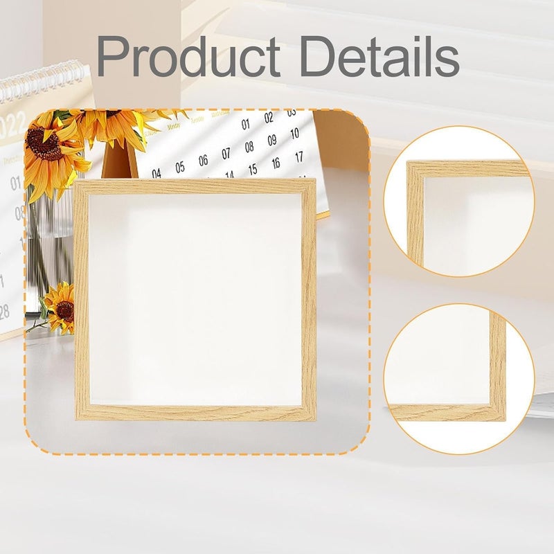 Ticket Display Case Shadow Piggy Bank Memory Display Card Stamps Photo Holder Adventure Archive Box Wood Material Transparent Slot Suitable, 29cm - Image 4