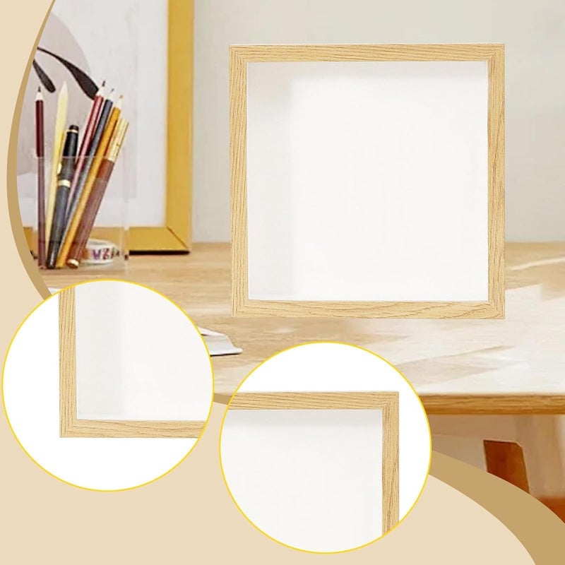 Ticket Display Case Shadow Piggy Bank Memory Display Card Stamps Photo Holder Adventure Archive Box Wood Material Transparent Slot Suitable, 29cm - Image 5