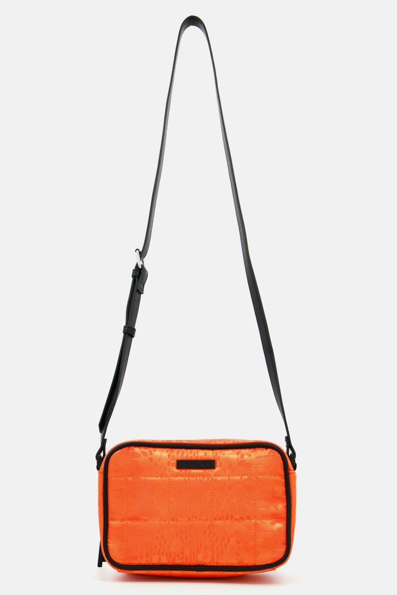 Tahari Women Brand Logo Cross Body Bag 22 L x 15 H x 3 W cm, Orange  - Image 1