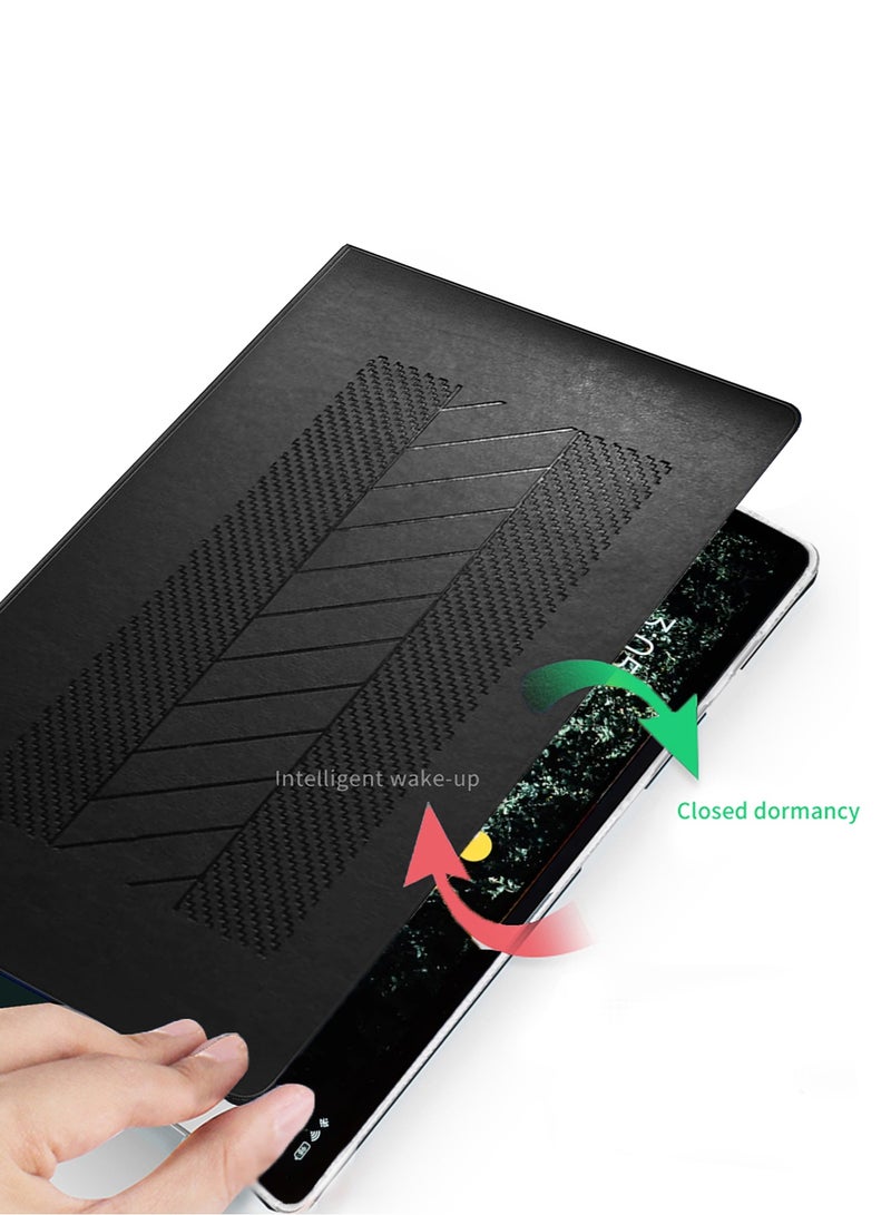 BYTER Honor Pad X9a (11.5 inch) 4G 2025 Classic PU Leather Trifold Stand Flip Case Cover (TCFPSR) - Black - Image 4