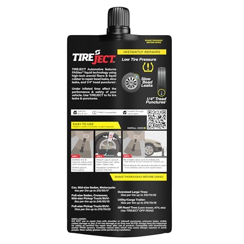 TireJect Automotive Full-Size Truck/SUV 2-in-1 Tire Sealant & Bead Sealer Kit for tire Repair of leaks and punctures - Image 3
