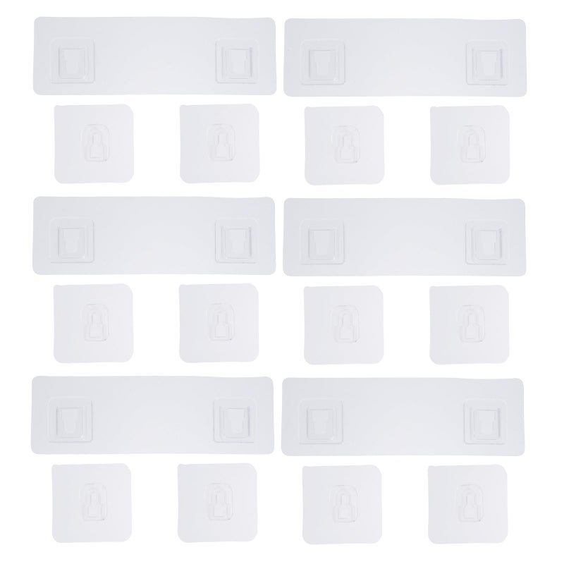 30 Pack No Drill Wall Hooks Adhesive Mounted For Kitchen Bathroom Home Organization - Image 2