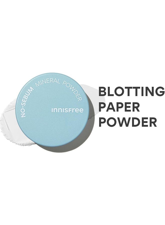 innisfree No-Sebum Mineral Powder, , Blurring Loose Powder, Fragrance Free, Translucent, 5g - Image 3