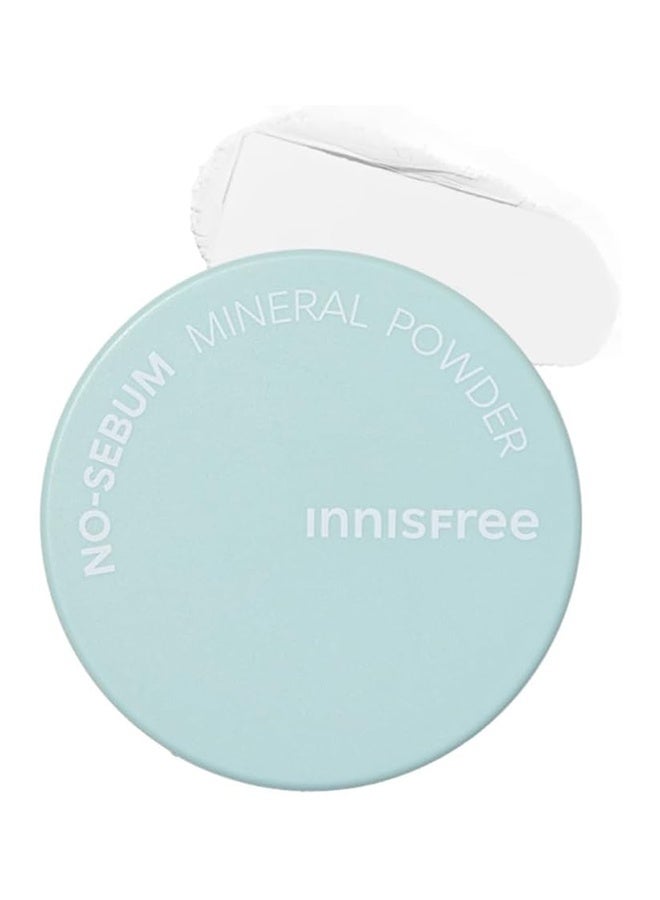innisfree No-Sebum Mineral Powder, , Blurring Loose Powder, Fragrance Free, Translucent, 5g - Image 1