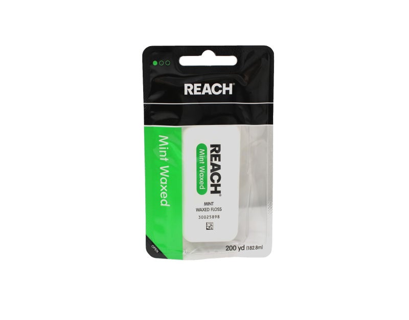 REACH خيط تنظيف الأسنان ريتش، مشمع، بنكهة النعناع، 200 ياردة (عبوة من 2) - Image 2