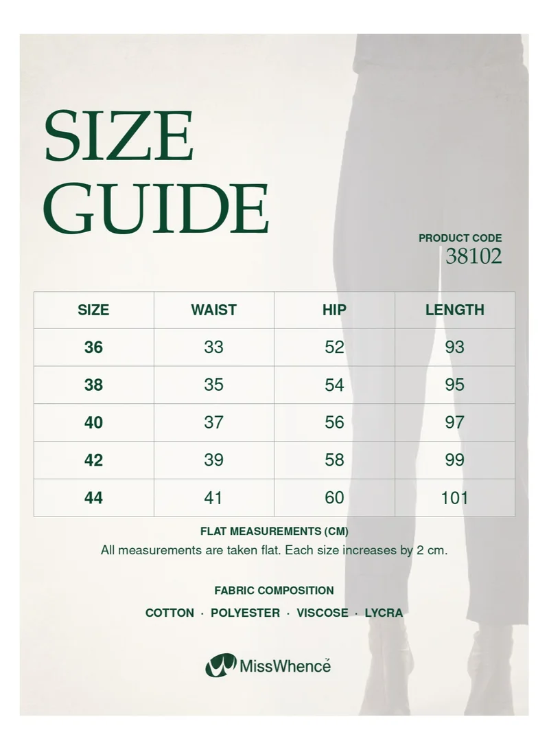 MissWhence  Pants with Zipper Detail - Cinnamon for Women | Best Price UAE