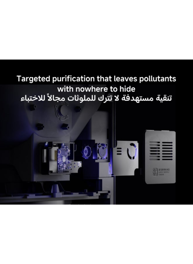 Xiaomi Smart Air Purifier 4 pro for Home Large Room Bedroom up to 60 m2 Ultra-large Effective Coverage, 500m³/h CADR Air Purifier with OLED Touch Screen, Real-Time PM2.5/PM10 Monitor, Smart WiFi, High Efficiency Filter, Sleep Mode, Air Cleaner for Pets, Dust, Odor, Smoke, Pollen AC-M15-SC White - Image 4
