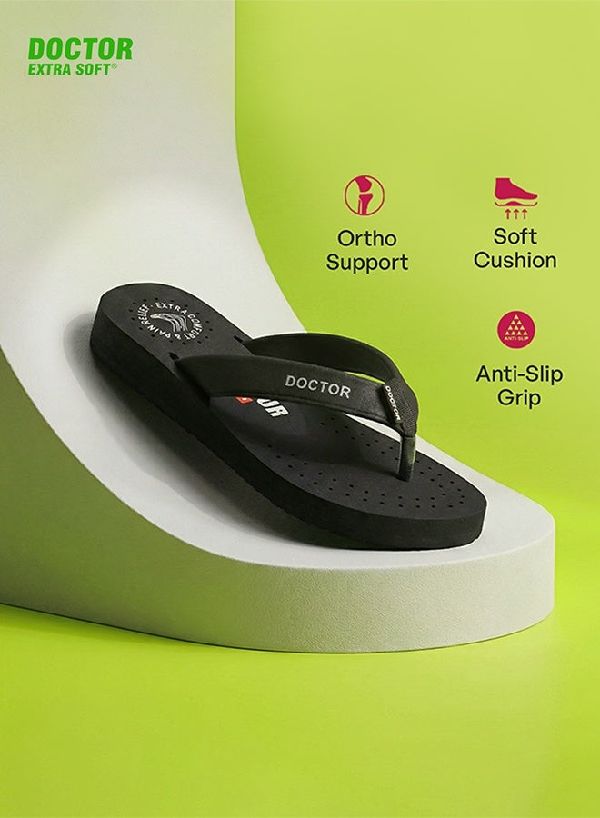 DOCTOR EXTRA SOFT Comfort Flip Flops for Women | Soft Cushion Comfortable Daily Wear Anti Slip Lightweight Slippers | Doctor Extra Soft D-16 - Image 5