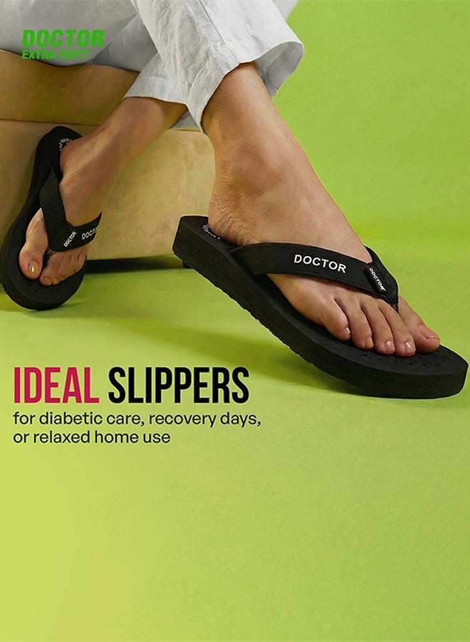 DOCTOR EXTRA SOFT Comfort Flip Flops for Women | Soft Cushion Comfortable Daily Wear Anti Slip Lightweight Slippers | Doctor Extra Soft D-16 - Image 4