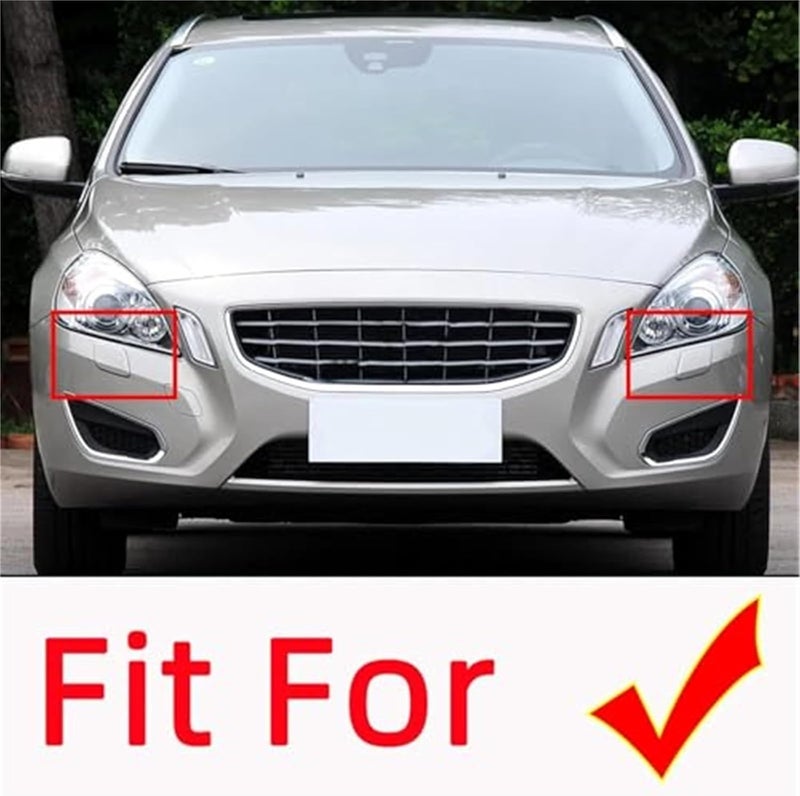 Wivplex Headlight Washer Cover Caps for Volvo S60 V60 - Image 2