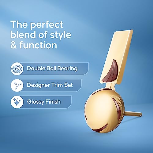 LONGWAY Creta P1 600 mm/24 inch Ultra High Speed 4 Blade Anti-Dust Decorative Star Rated Remote Controlled Ceiling Fan 2 Years Warranty (Golden, Pack of 1) - Image 3