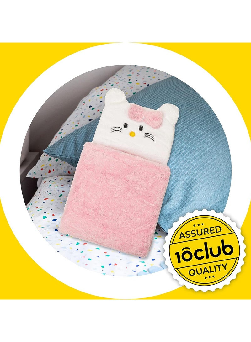 ماي نيو بون MY NEWBORN CLUB 3 في 1 طقم بطانية أطفال بغطاء للرأس مكون من 2 دب أبيض ووردي Al Season غلاف ناعم لحديثي الولادة ناعم وصديق للبشرة، بطانيات أطفال حديثي الولادة من 0 إلى 12 شهرًا هدية استحمام الطفل - Image 5