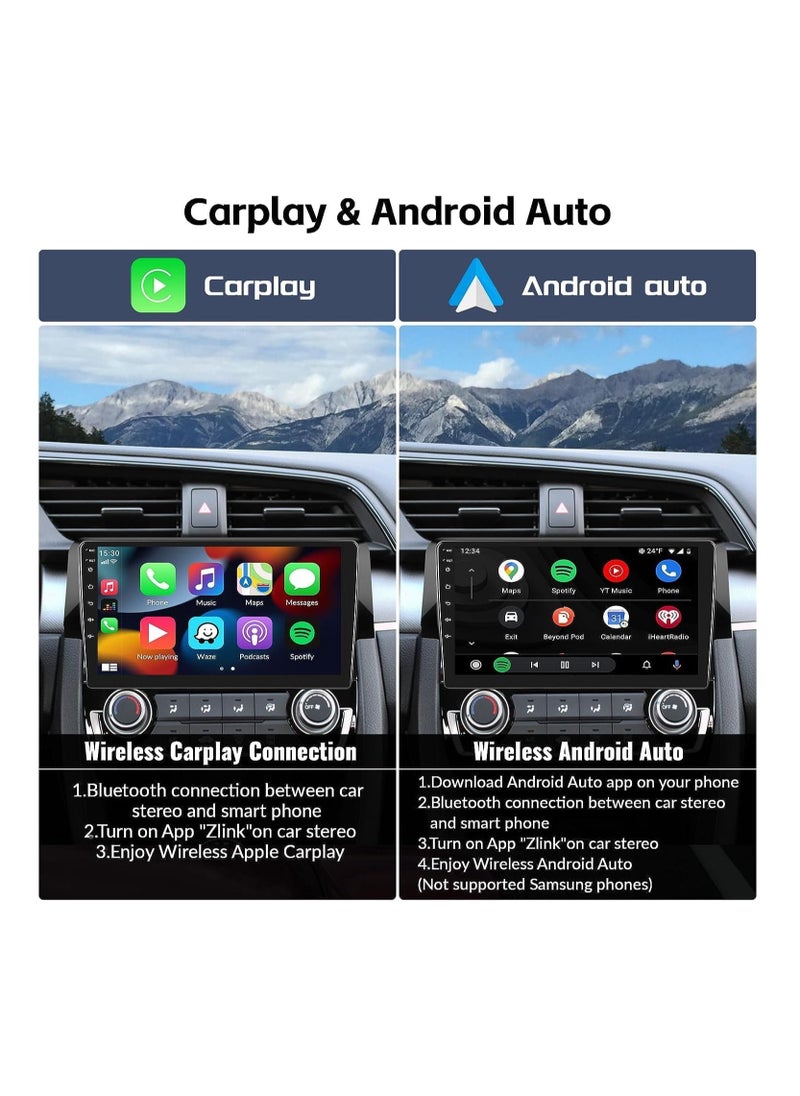 SHEZA STAR - Android Screen For Honda Civic 2016 To 2020 4GB RAM 64GB Memory Support Apple Carplay Android Auto Full HD Touch Screen 9 Inch built In Bluetooth USB Radio WiFi Play Store Backup Camera included - Image 1
