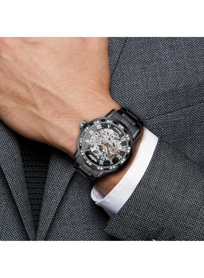 Winner Watches for Men Watch Stainless Steel Luxury Luminous Water Resistant Automatic Mechanical Wristwatch 8012 - Image 4