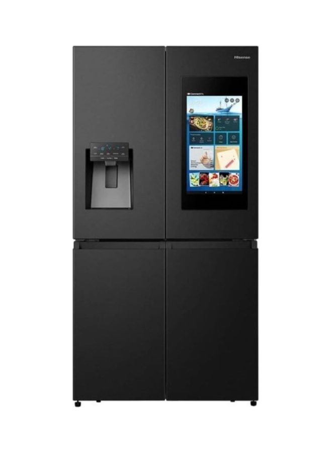 Hisense 541L Net Capacity Smart Refrigerator With Touch Screen Water Dispenser Ice Maker Stainless Steel RQ759N4IBU1 Black - Image 5