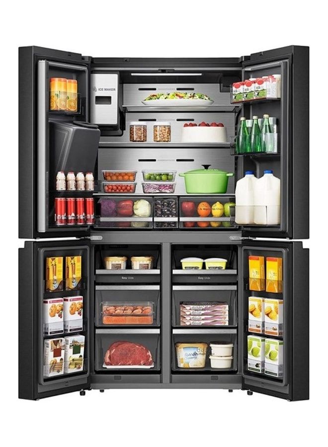 Hisense 541L Net Capacity Smart Refrigerator With Touch Screen Water Dispenser Ice Maker Stainless Steel RQ759N4IBU1 Black - Image 2