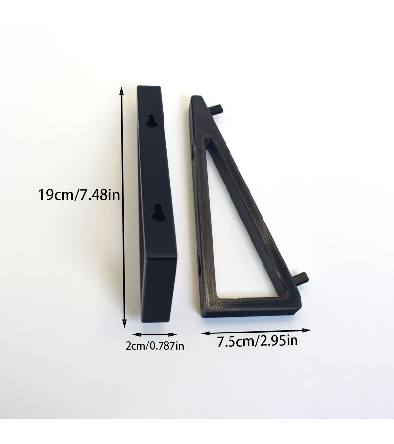 Black Wall Mount Bracket For Makita Dual Port Charger Workshop Storage Rack - Image 3