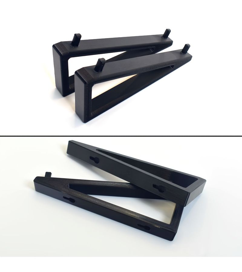 Black Wall Mount Bracket For Makita Dual Port Charger Workshop Storage Rack - Image 5